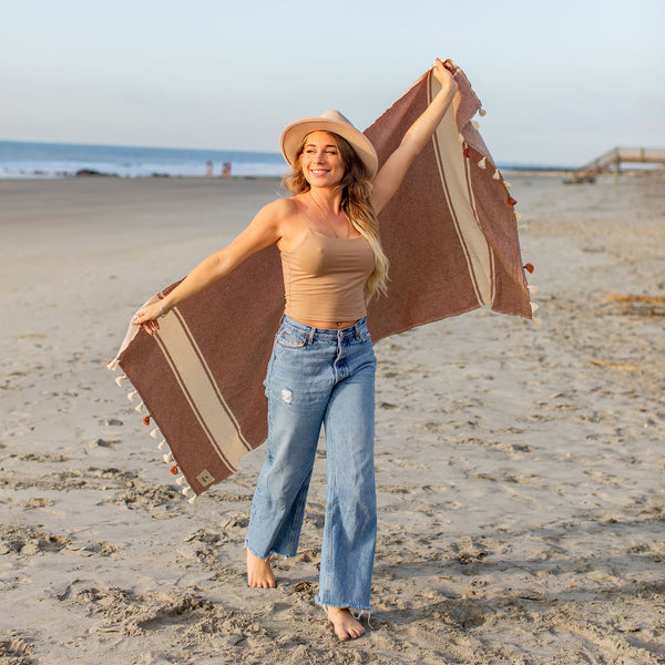Girl with Bon Vivant towel